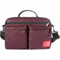 Manhattan Portage Midnight Albany Shoulder Bag -US Suitcase Sales 2024 1412MDN BUR FRONT