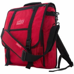 Manhattan Portage Commuter Laptop Bag With Back Zipper -US Suitcase Sales 2024 1417z red angle