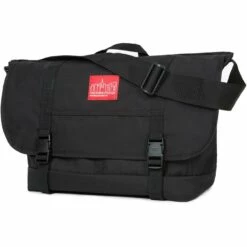 Manhattan Portage Downtown NY Messenger Bag (LG) -US Suitcase Sales 2024 1607hp blk angle 1