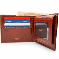 Bosca Old Leather Euro Credit Wallet W/ID Passcase - RFID -US Suitcase Sales 2024 196 32 5