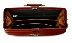 Jack Georges Elements Classic Leather Briefcase 4505 -US Suitcase Sales 2024 4505 Brown Open TOp Down View