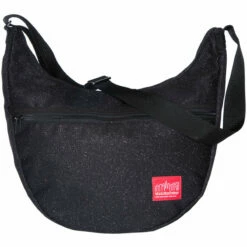 Manhattan Portage Midnight Nolita Shoulder Bag Black -US Suitcase Sales 2024 6056MDN BLK FRONT