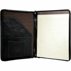 Jack Georges Voyager Letter Sized Zippered Writing Pad Cover 7112 -US Suitcase Sales 2024 7112blk int