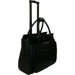 Cabrelli Fashion Executive Piper Pebble 15" Rollerbrief -US Suitcase Sales 2024 716033U BLK Angle