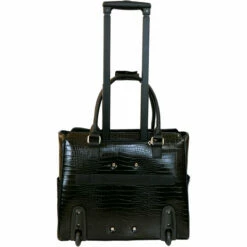 Cabrelli Fashion Executive Cassandra Croc Rollerbrief 12 Cabrelli Fashion Executive Cassandra Croc Rollerbrief -US Suitcase Sales 2024 720024U BLK Back