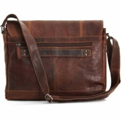 Jack Georges Voyager Full-Size Messenger Bag 7315 -US Suitcase Sales 2024 7315brn back