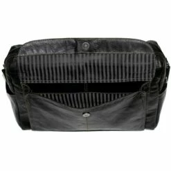 Jack Georges Voyager Zippered Briefcase With Front Flap Pocket 7316 -US Suitcase Sales 2024 7316blk flap open 5000x bee03489 5c5a 4adc bb60 79c008910ca9