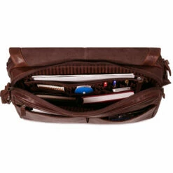 Jack Georges Voyager Large Travel Messenger Bag 7325 8 Jack Georges Voyager Large Travel Messenger Bag 7325 -US Suitcase Sales 2024 7325brn front int full