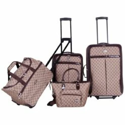 American Flyer Signature 4-Piece Luggage Set -US Suitcase Sales 2024 83700 4BRN1