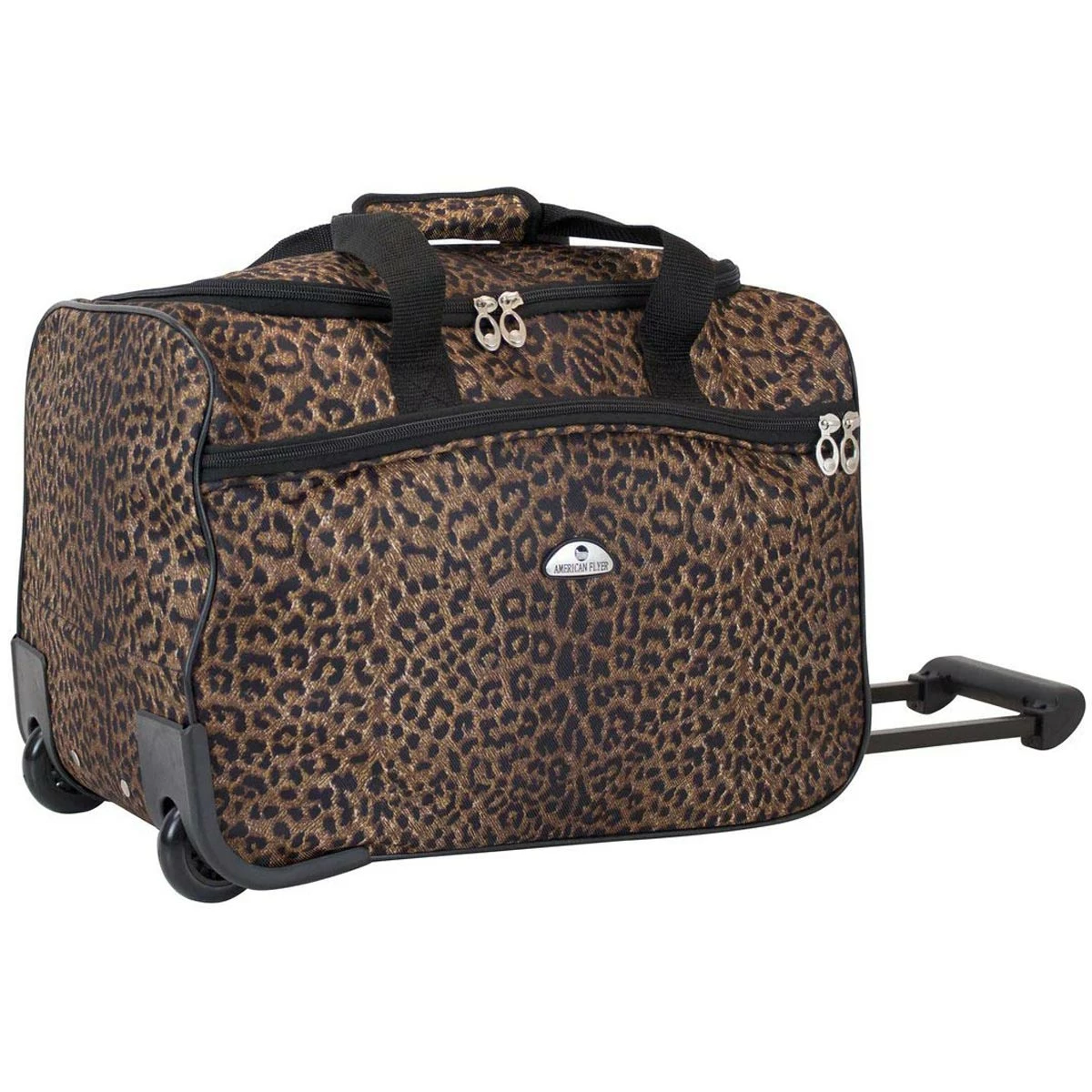 American Flyer Animal Print 5-Piece Spinner Luggage Set 4 American Flyer Animal Print 5-Piece Spinner Luggage Set - Image 4