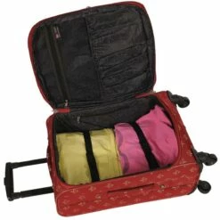 American Flyer Fleur De Lis 5-Piece Spinner Luggage Set -US Suitcase Sales 2024 85700 5 RED 5