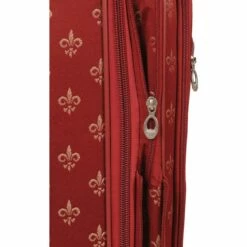 American Flyer Fleur De Lis 5-Piece Spinner Luggage Set -US Suitcase Sales 2024 85700 5 RED 9