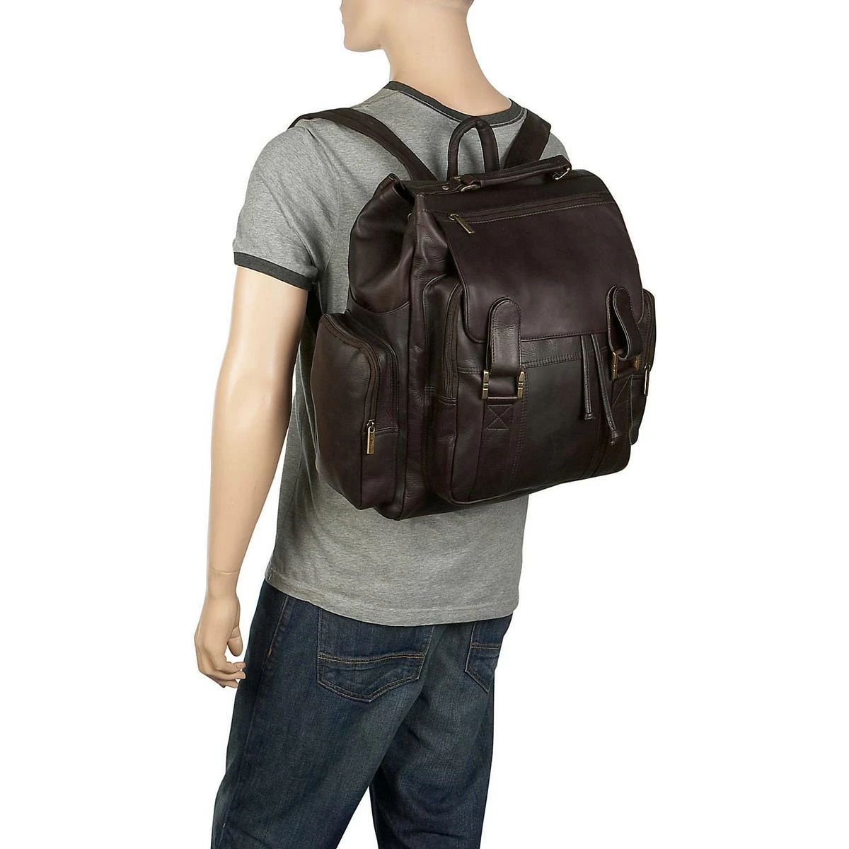 LeDonne Leather Large Traveler Backpack 7 LeDonne Leather Large Traveler Backpack - Image 7