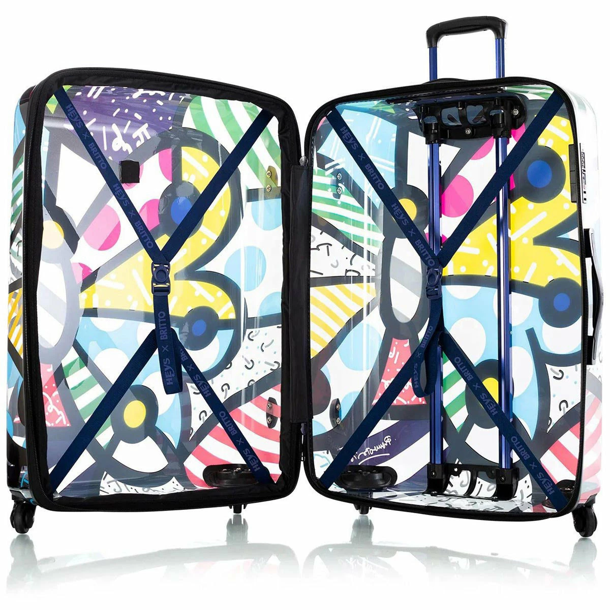 Britto Butterfly TRANSPARENT 30" Expandable Spinner 3 Britto Butterfly TRANSPARENT 30" Expandable Spinner - Image 3