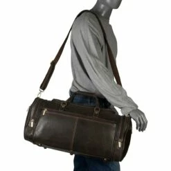 LeDonne Leather Distressed Overnighter Duffel -US Suitcase Sales 2024 DS 504 42328.1579391978