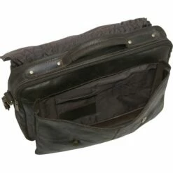 LeDonne Leather Distressed Flap Over Computer Brief -US Suitcase Sales 2024 DS 101 open1 06688.1393269555.1280.1280 38847.1397680604