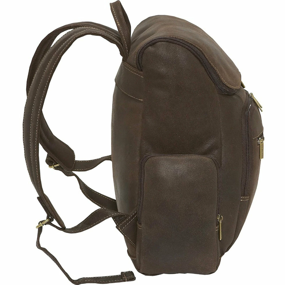 LeDonne Leather Distressed Laptop Backpack 4 LeDonne Leather Distressed Laptop Backpack - Image 4