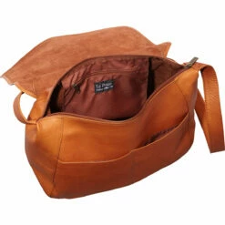 Ledonne Leather Classic Full Flap Should Bag -US Suitcase Sales 2024 H 120C open 13949