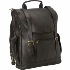 LeDonne Leather Classic Laptop Backpack -US Suitcase Sales 2024 LD 044 cafe 47671.1593095137