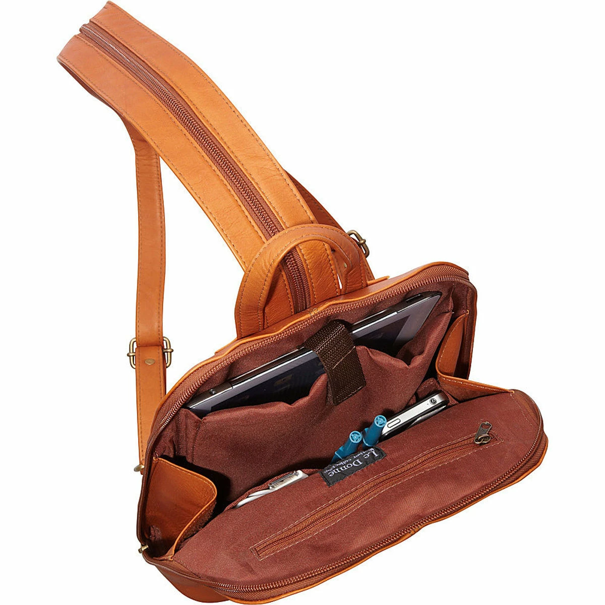 LeDonne Leather Women's Tech Friendly Backpack 5 LeDonne Leather Women's Tech Friendly Backpack - Image 5