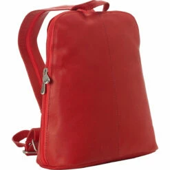 LeDonne Leather Women's Tech Friendly Backpack 10 LeDonne Leather Women's Tech Friendly Backpack -US Suitcase Sales 2024 LD 1501 RED 69831
