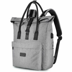 Luggage Tech SMART Tote Backpack -US Suitcase Sales 2024 Smart Tote Backpack Silver front angle 1024x1024 2x f51b8a55 06b0 47b1 b419 298dc0f9f9d1