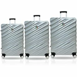 Tucci Storto T0324 ABS 3pc Luggage Set 11 Tucci Storto T0324 ABS 3pc Luggage Set -US Suitcase Sales 2024 T0324 03PC SILWT