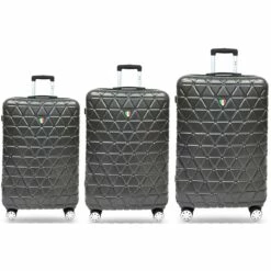 Tucci Tessere T0325 ABS 3pc Luggage Set -US Suitcase Sales 2024 T0325 03PC DGR