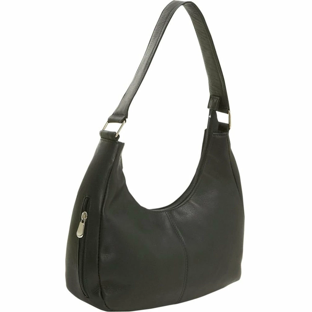 LeDonne Leather Classic Hobo Handbag 5 LeDonne Leather Classic Hobo Handbag - Image 5
