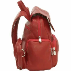 LeDonne Leather Womens Multi Pocket Backpack -US Suitcase Sales 2024 TR 125 side 55548.1384008150.1280.1280 63304