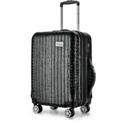Luggage Tech Nile SMART LUGGAGE 28" Expandable Spinner -US Suitcase Sales 2024 The Nile Collection Black Front Angle 1024x1024 2x 1982a350 7f21 48a9 8b77 a29c952fa05c