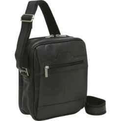 LeDonne Leather Mens Day Bag -US Suitcase Sales 2024 W 3 BLACK 50421.1389831841.1280.1280 35793