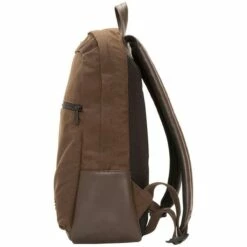 Manhattan Portage Waxed Nylon Woodhaven Backpack -US Suitcase Sales 2024 tk 225 wn dbr side