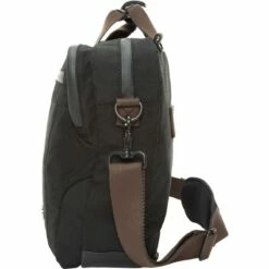 Manhattan Portage Waxed Nylon Saratoga Briefcase -US Suitcase Sales 2024 tk 451 wn blk side